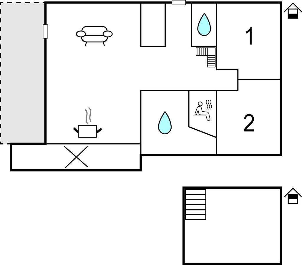 2 Bedroom Nice Home In Dagebull Bagian luar foto